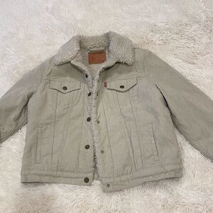 levi’s sherpa lined corduroy trucker jacket